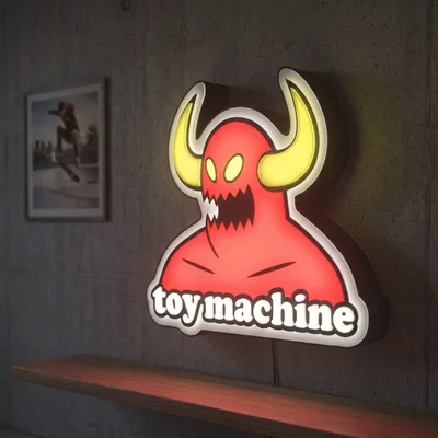 Đèn trang trí Toy Machine Light Box độc đáo phong cách Skateboard