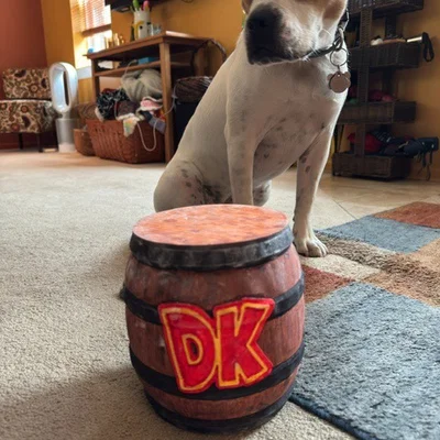 Thùng/Túi đựng phấn leo núi hình thùng rượu Donkey Kong