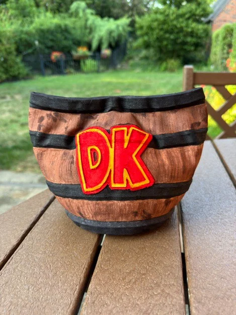 Thùng/Túi đựng phấn leo núi hình thùng rượu Donkey Kong - Image 4