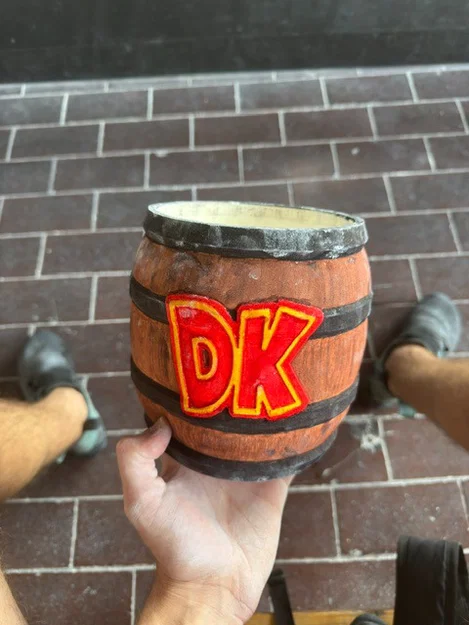 Thùng/Túi đựng phấn leo núi hình thùng rượu Donkey Kong - Image 5