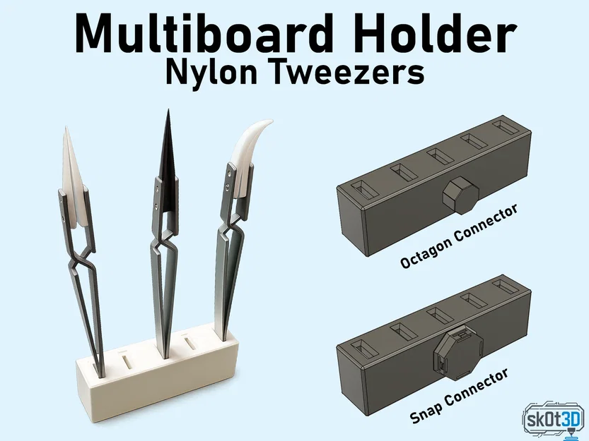 Giá treo nhíp nhựa chính xác MultiBoard (5 khe) - Image 1