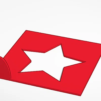 Khuôn tô hình ngôi sao 3D có tay cầm (Star Stencil)