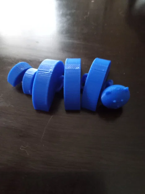 Mô hình chú sâu Articulated Flexi Caterpillar in 3D linh hoạt - Image 1