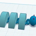 Mô hình chú sâu Articulated Flexi Caterpillar in 3D linh hoạt - Thumbnail 2