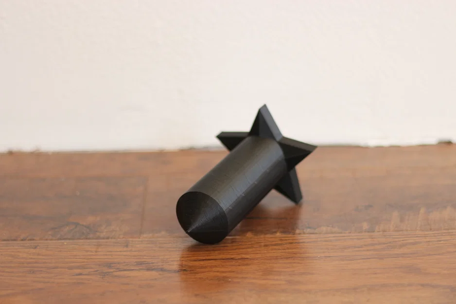 Mô hình tên lửa (Rocket Ship) để bàn - Bản in 3D đơn giản tinh tế - Image 2