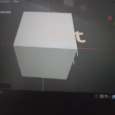 Mô hình khối lập phương 3D có thể tùy chỉnh văn bản cá nhân