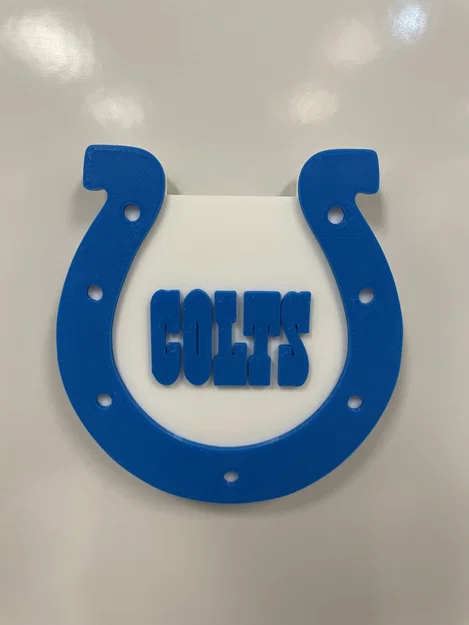 Mô hình logo Indianapolis Colts 3D ấn tượng - Image 1