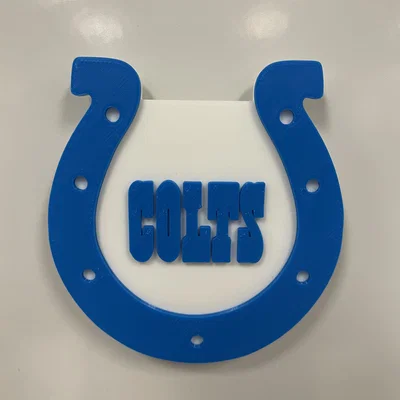 Mô hình logo Indianapolis Colts 3D ấn tượng