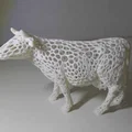 Mô hình chú bò Voronoi độc đáo - File in 3D trang trí đẹp mắt - Thumbnail 2