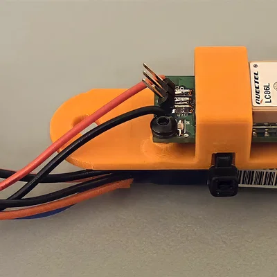 Bộ gá Eggfinder Mini TX GPS và pin LiPo cho tên lửa mô hình