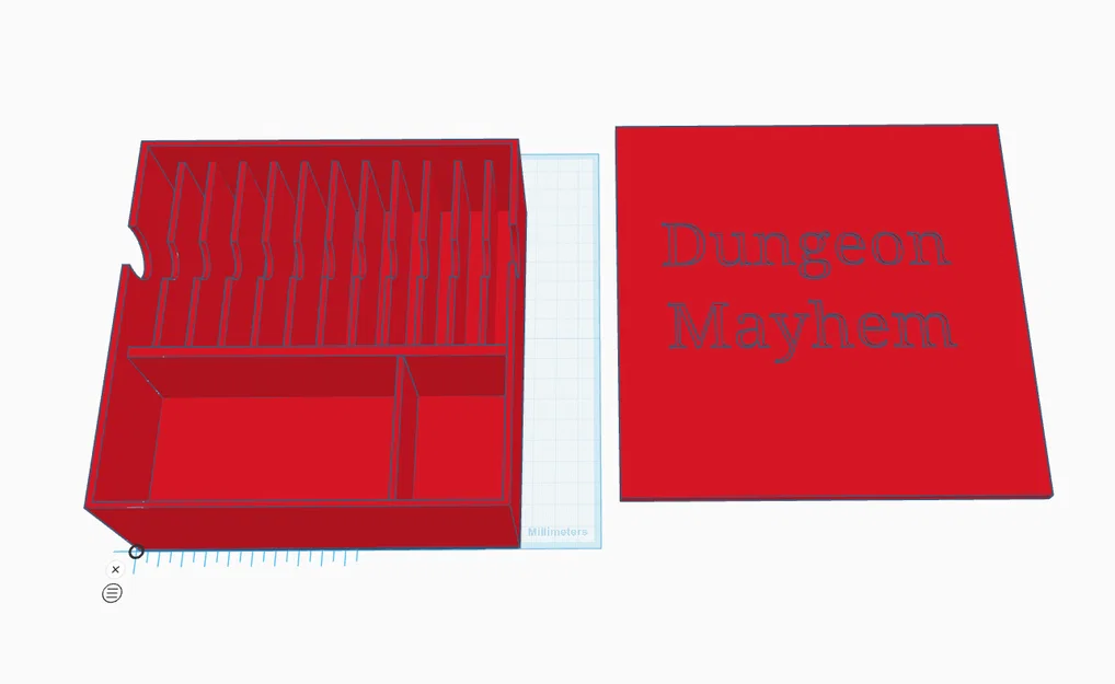 Hộp Đựng Dungeon Mayhem Hoàn Chỉnh với Nắp Khớp Khóa (Cho 12 Bộ Bài) - Image 2