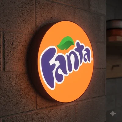 Hộp đèn LED Fanta | File in 3D đa màu sắc 3MF