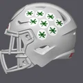 Mô hình Mũ bảo hiểm bóng bầu dục THE Ohio State Buckeyes - Thumbnail 2