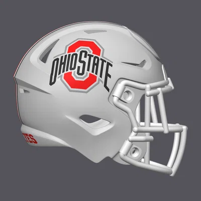 Mô hình Mũ bảo hiểm bóng bầu dục THE Ohio State Buckeyes