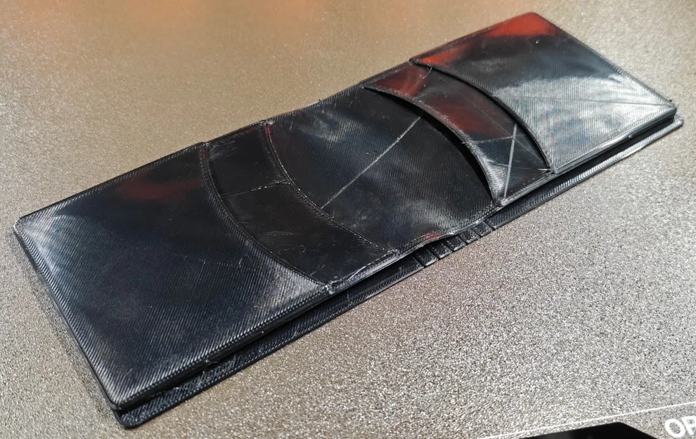 Ví gập Top Notch Billfold kiểu Tandy, in 3D liền khối TPU với máy đa đầu in - Image 4