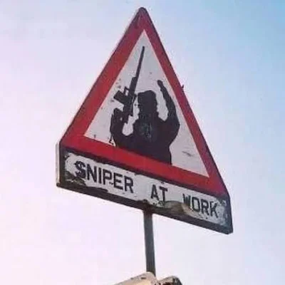 Mô hình bảng hiệu IRA 'Sniper At Work'