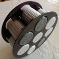 Khay xoay 8 ngăn đựng hạt hút ẩm silica cho máy sấy sợi nhựa - Thumbnail 1