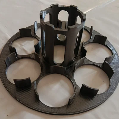Khay xoay 8 ngăn đựng hạt hút ẩm silica cho máy sấy sợi nhựa