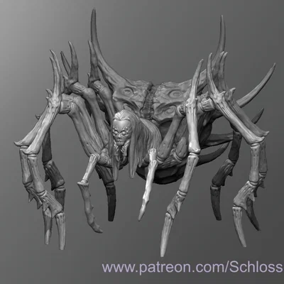 Mô hình Phase Spider in 3D cho game D&D và Tabletop