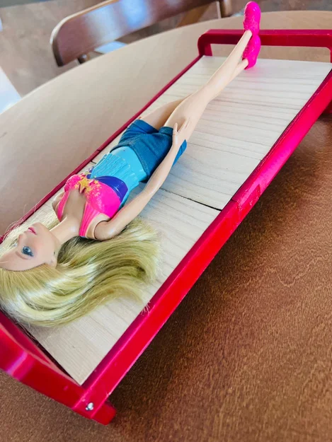 Mẫu giường 3D cho búp bê Barbie - Tự tay lắp ráp đơn giản - Image 4