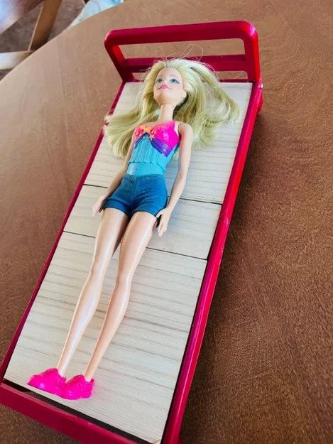 Mẫu giường 3D cho búp bê Barbie - Tự tay lắp ráp đơn giản - Image 5