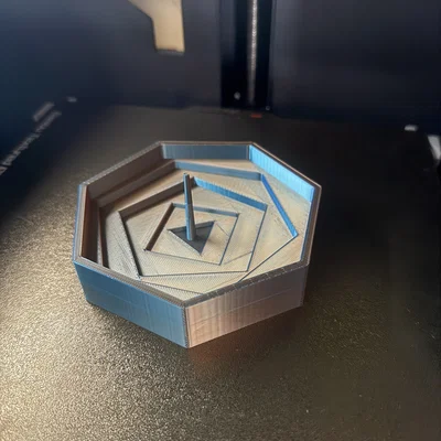 Gạt tàn hình học 3D độc đáo kèm que thông tiện lợi