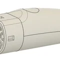 Bộ file 3D đầu chuyển đổi Tesla Type 2 sang Type 1 - Thumbnail 1
