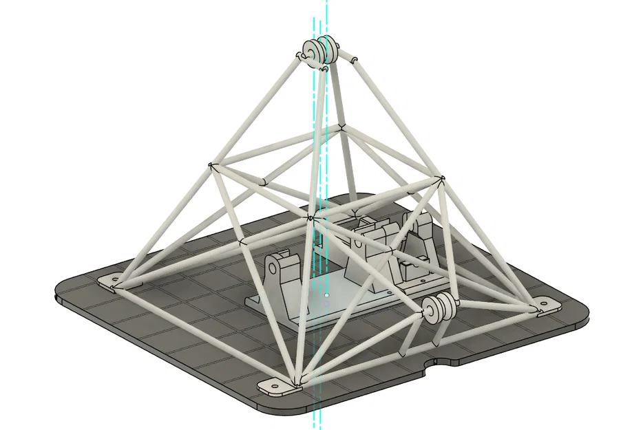 Mô hình tháp giếng mỏ có động cơ (Motorized Mine headframe) - Image 1