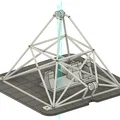 Mô hình tháp giếng mỏ có động cơ (Motorized Mine headframe) - Thumbnail 1