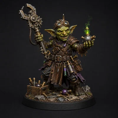 Mô hình Goblin Artificer cực chi tiết dành cho game thủ DnD