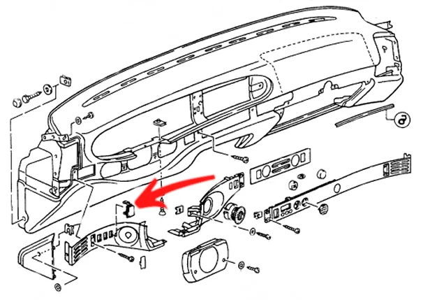 Nút che bảng điều khiển cho Porsche 944 - 944 Switch Blank - Image 1