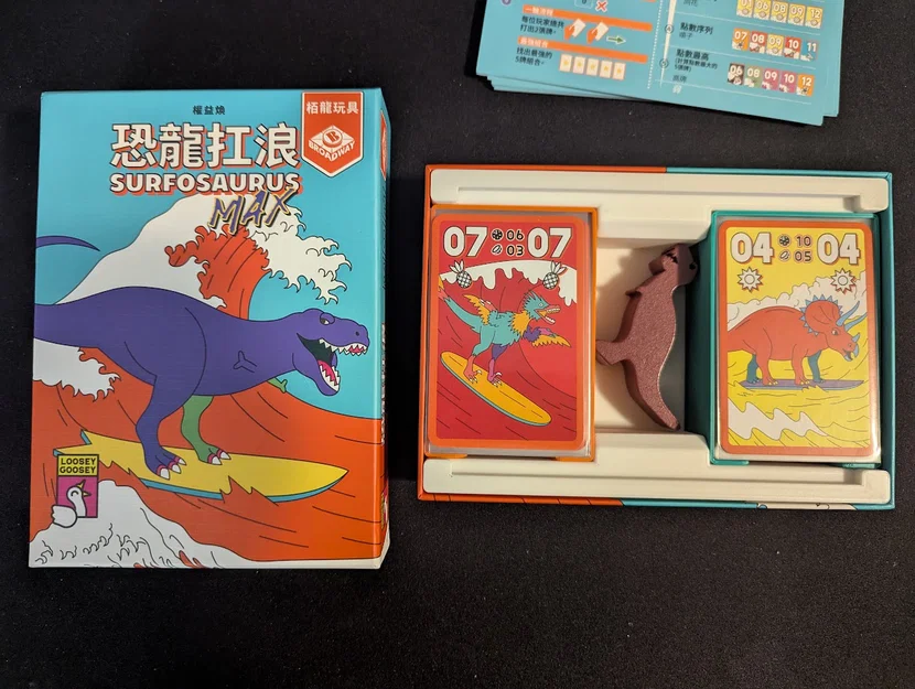 Khay Đựng Bài 3D Tùy Chỉnh Cho Board Game Surfosaurus MAX - Image 1