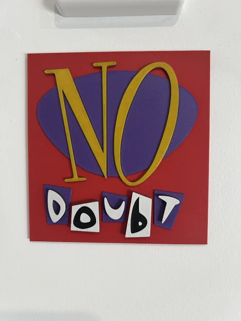 Logo ban nhạc No Doubt - phiên bản 3D - Image 1