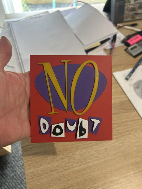 Logo ban nhạc No Doubt - phiên bản 3D - Image 2