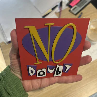 Logo ban nhạc No Doubt - phiên bản 3D