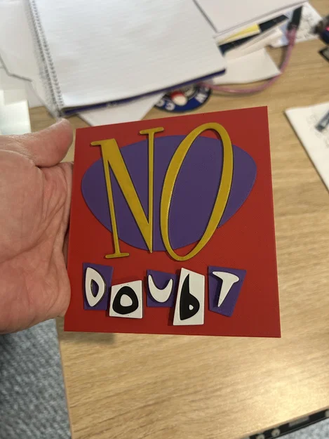 Logo ban nhạc No Doubt - phiên bản 3D - Image 6