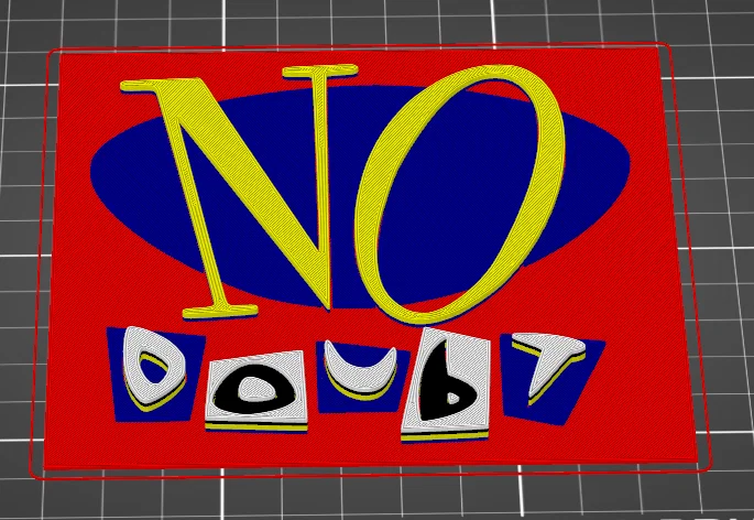 Logo ban nhạc No Doubt - phiên bản 3D - Image 7