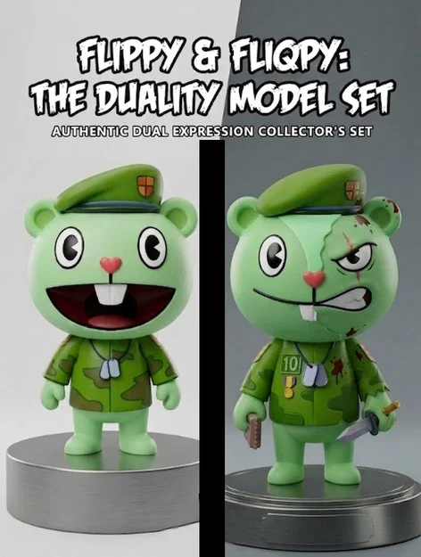 Happy Tree Friends | Bộ đôi Flippy & Fliqpy (The Duality Set) - Image 1