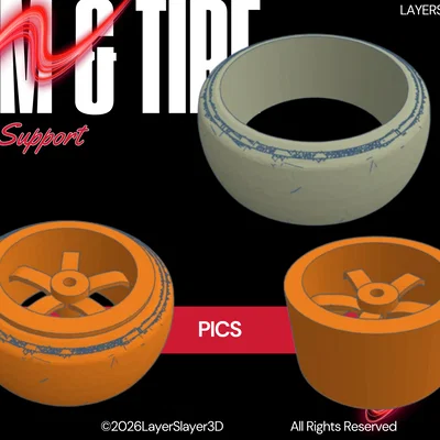 Bộ mâm BBS và lốp xe 3D tùy chỉnh cho xe LDRC Drift
