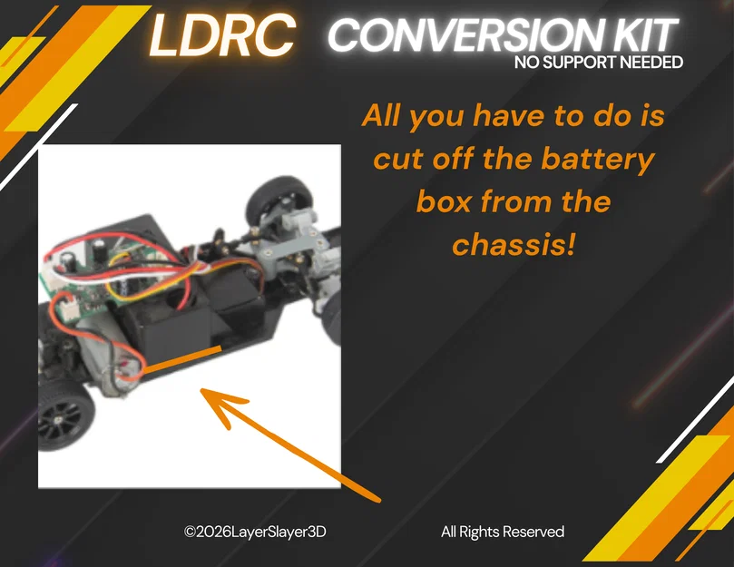 Bộ kit chuyển đổi khung gầm xe LDRC Drift 1:18 - Nâng cấp tối ưu - Image 3
