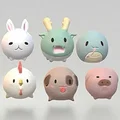 Bộ sưu tập 12 Con giáp in 3D | Mô hình khớp nối Flexi | Sẵn sàng cho in nhiều màu - Thumbnail 2