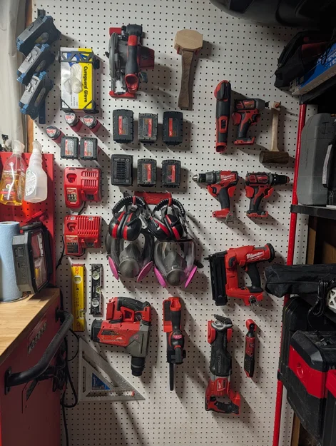 Bộ sưu tập giá treo Milwaukee cho Pegboard/Tường - Image 1