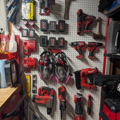 Bộ sưu tập giá treo Milwaukee cho Pegboard/Tường