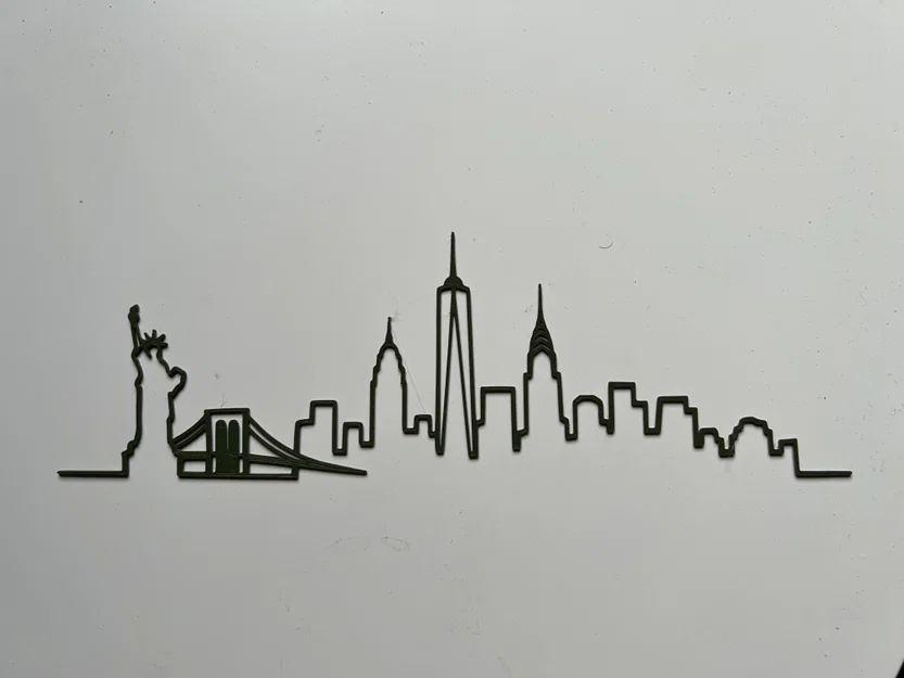 Tranh treo tường nghệ thuật New York Wall Art #1 - Mô hình in 3D - Image 1