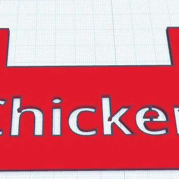 Khuôn Stencil chữ 'Chicken' đánh dấu thùng đựng thức ăn gia cầm