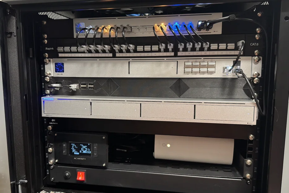 Khay Gắn Rack 1U Cho Raspberry PI Và Keystone Tự In 3D - Image 2