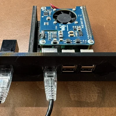 Khay Gắn Rack 1U Cho Raspberry PI Và Keystone Tự In 3D