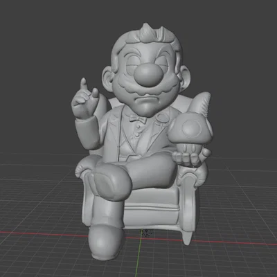Mô hình Mario phiên bản "Bố Già"