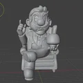 Mô hình Mario phiên bản "Bố Già" - Thumbnail 6