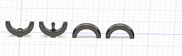 Bộ giá đỡ thước ngắm và đèn pin cho cung recurve, compound - File in 3D - Image 1